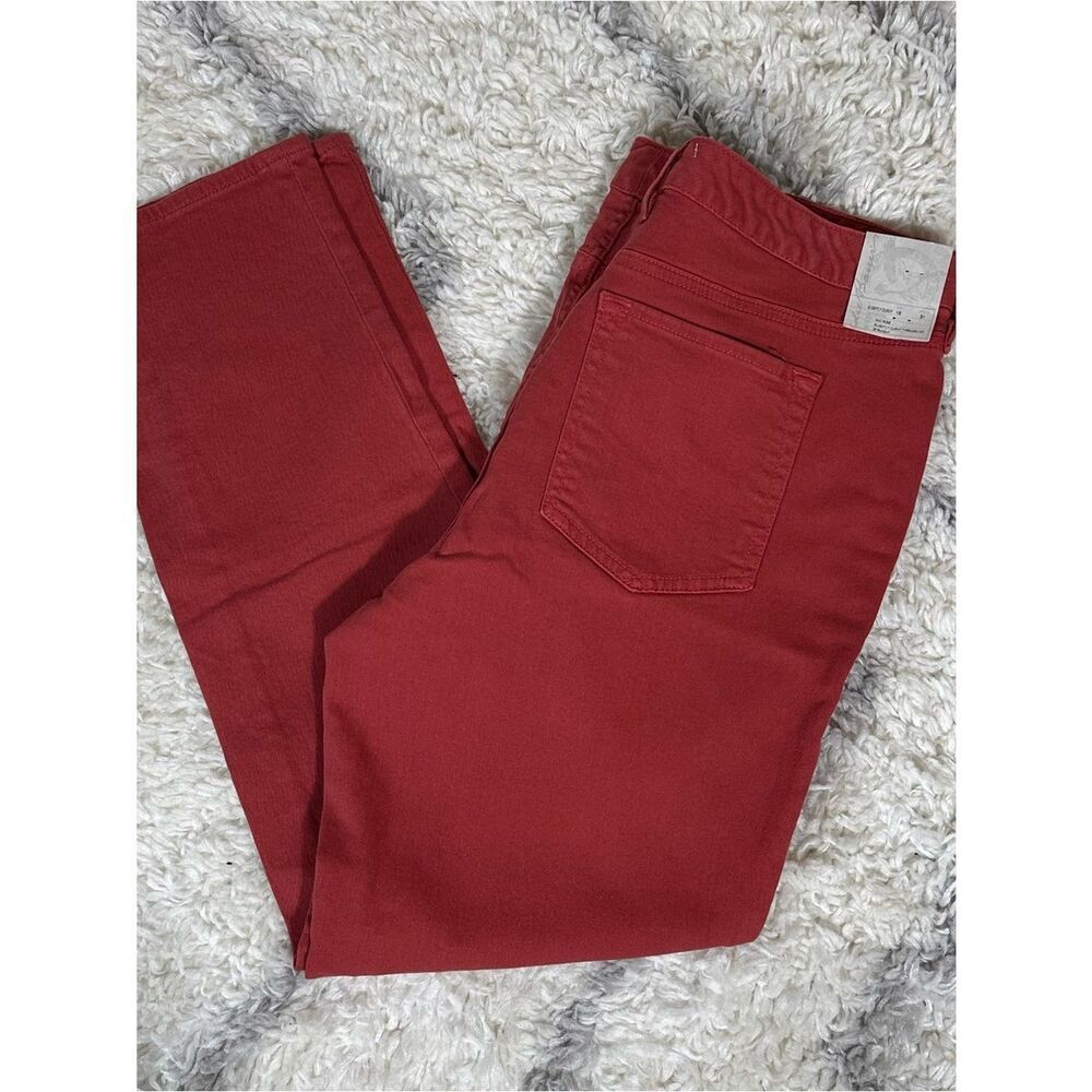 Eddie Bauer Red Straight-Leg Women's Jeans